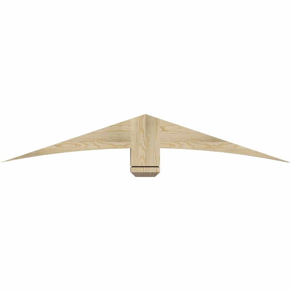 Ekena Millwork Bellingham Rough Sawn Timber Gable Bracket, Douglas Fir, 60"W x 10"H x 4"D x 6"F, 4/12 Pitch GBW060X10X0406BEL00RDF - main